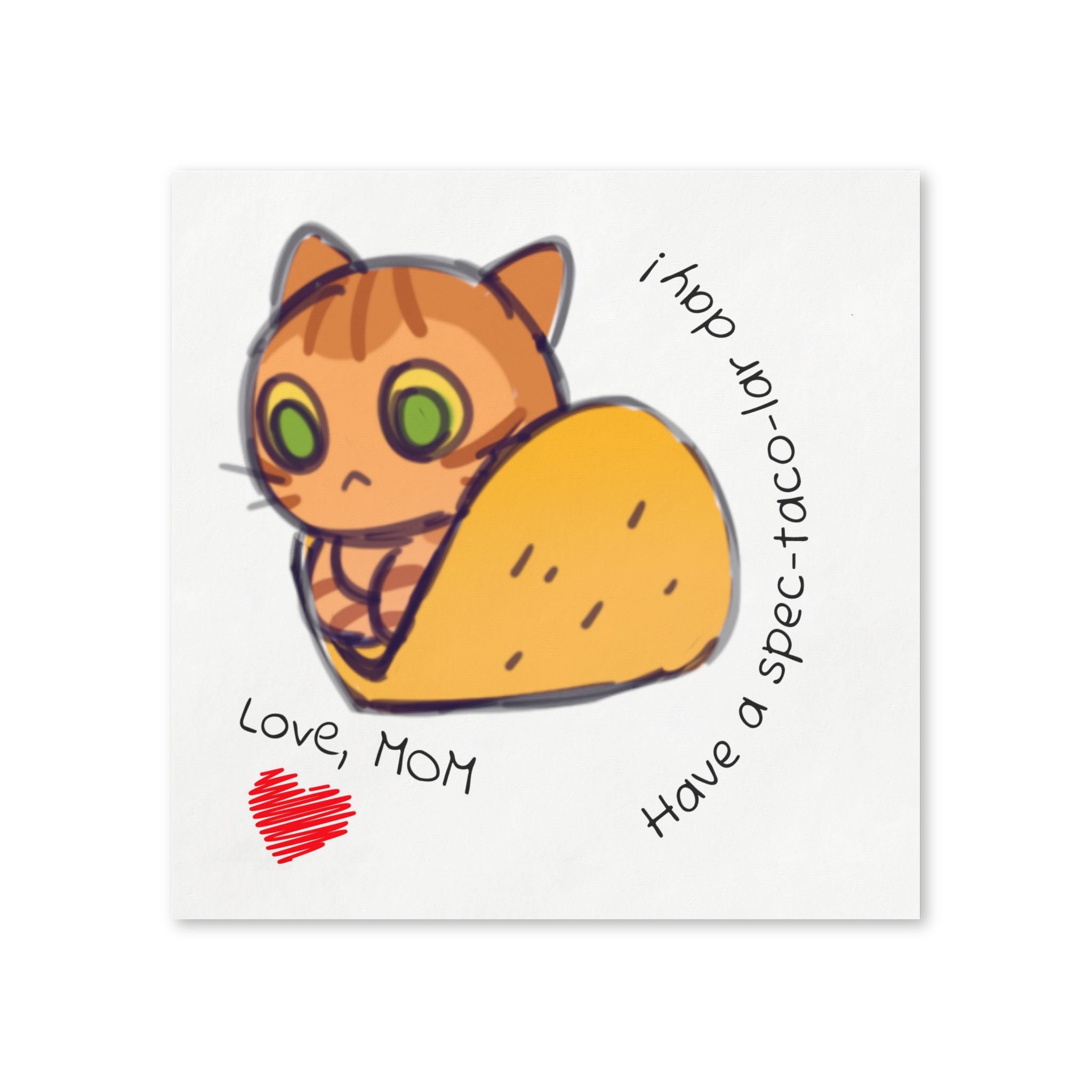 Momkins - Inspirational Kids Lunch Napkins Napkin | Motivational Positive Message for School