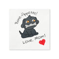 Momkins - Bone-Appetite! Dog Napkins — 'Love, Mom' Cute Puppy Party Napkins