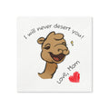 Momkins - "I Will Never Desert You!" Funny Mother's Day Paper Napkins